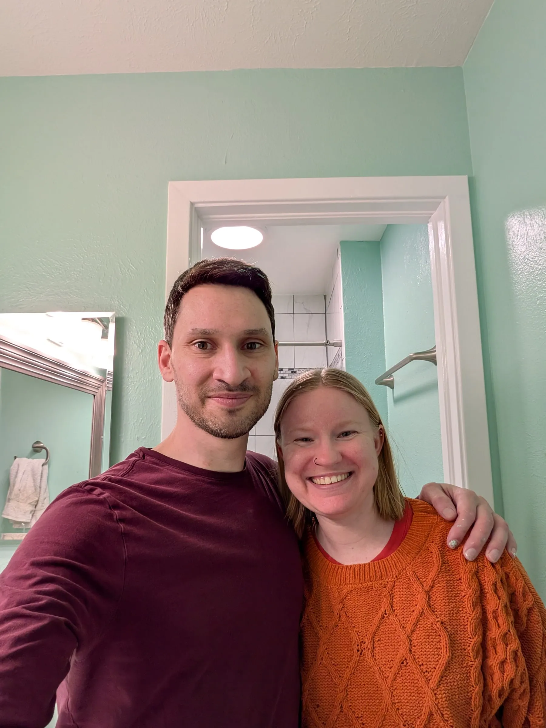 The finished bathroom